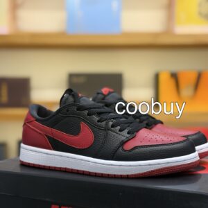 Replica fake jordan shoes Nike Air Jordan 1 Low XX Black Red