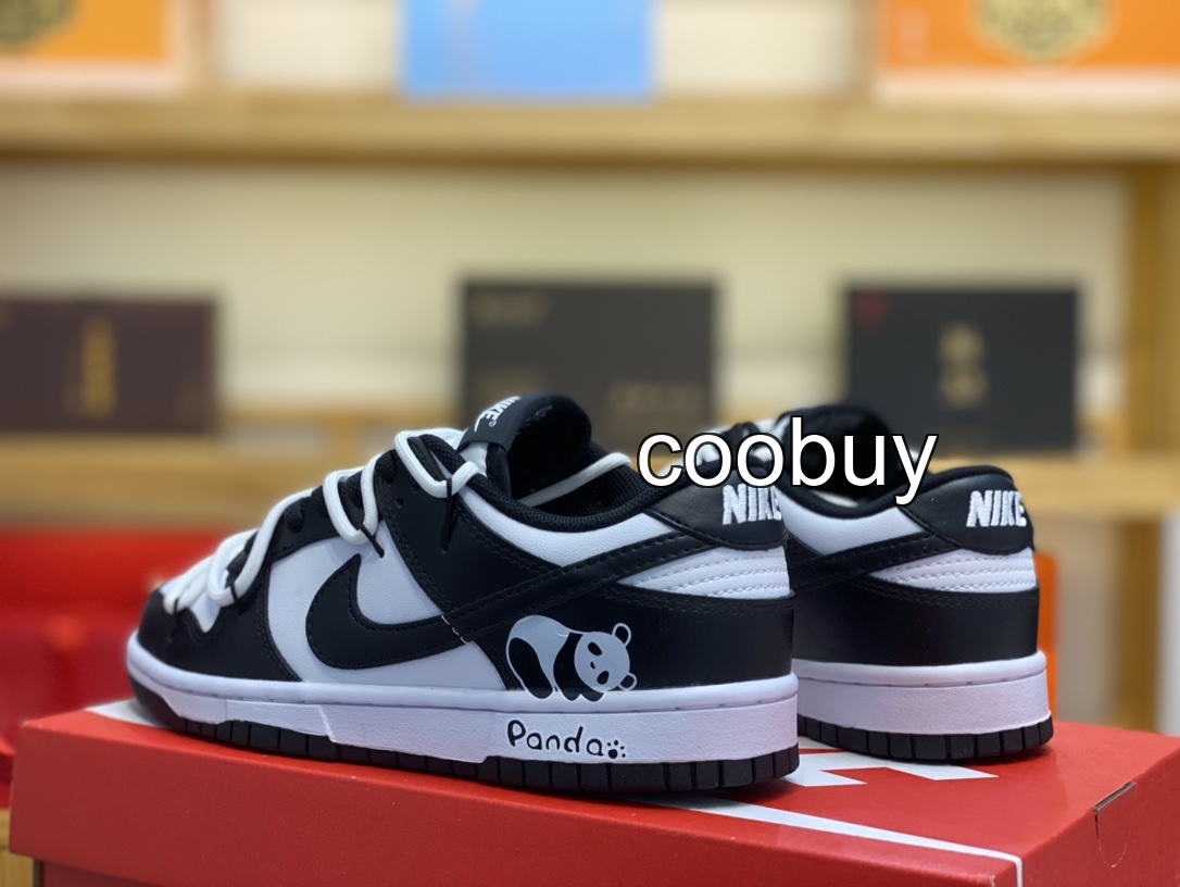 Replica replica trainers Nike Dunk Low Retro Panda Graffiti - Image 2