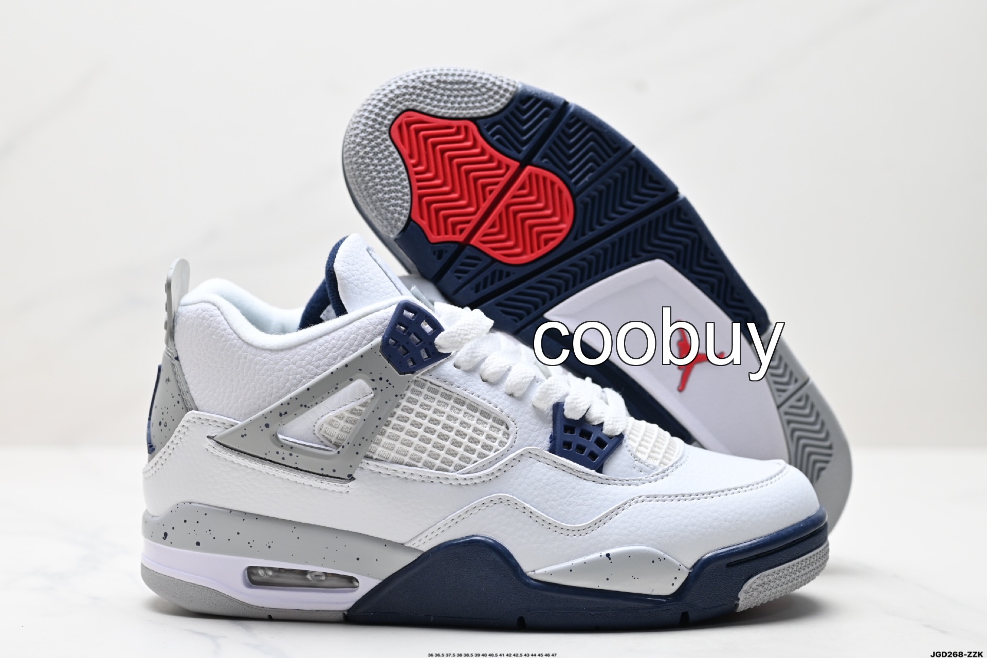 Replica fake trainers uk Nike Air Jordan 4 Retro White Red - Image 5