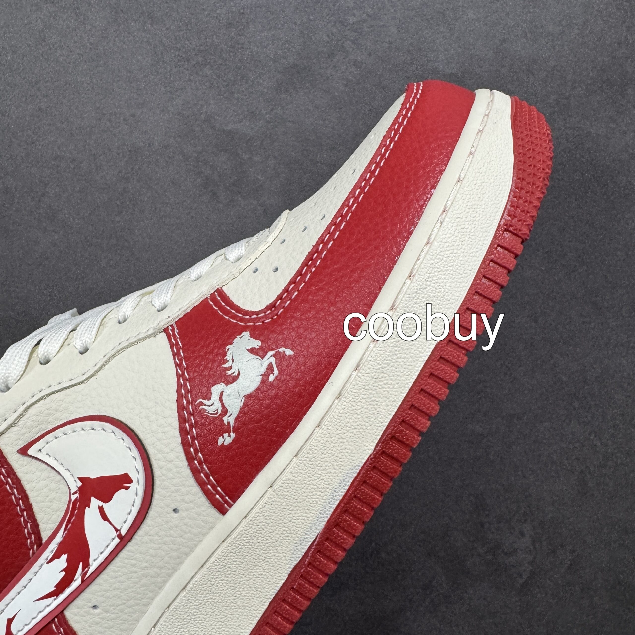 Replica discount nikes shoes Nike Air Force 1 07 Low Red Horse Year - Image 5