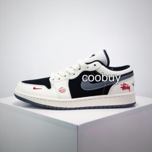 Replica cheap nike trainers Nike Air Jordan 1 Low Golf Off-White Black Snake Year