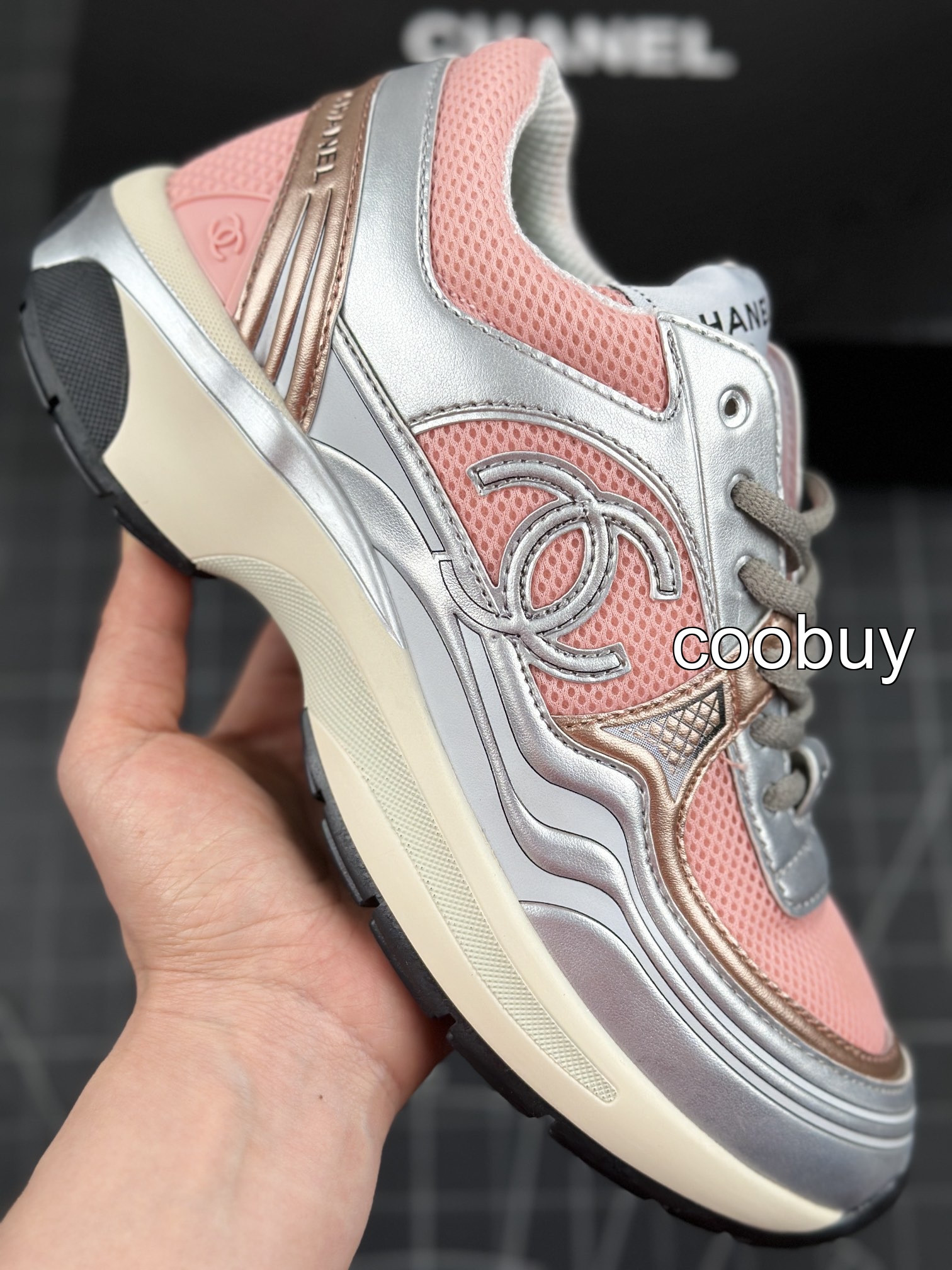 Replica chanel shoe box real vs fake Chanel Sneakers