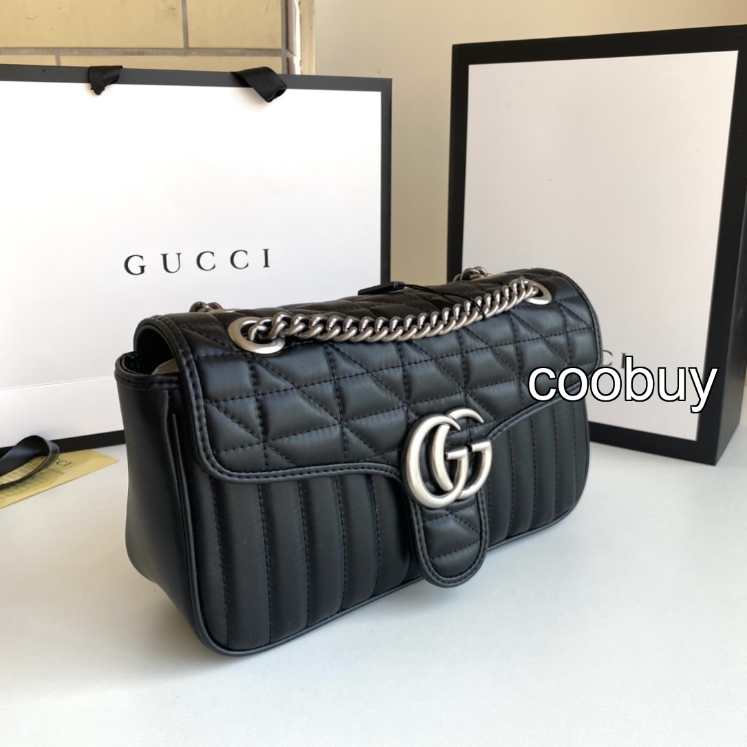 Replica gucci marmont bag fake vs real Marmont Silver Silver - Image 2
