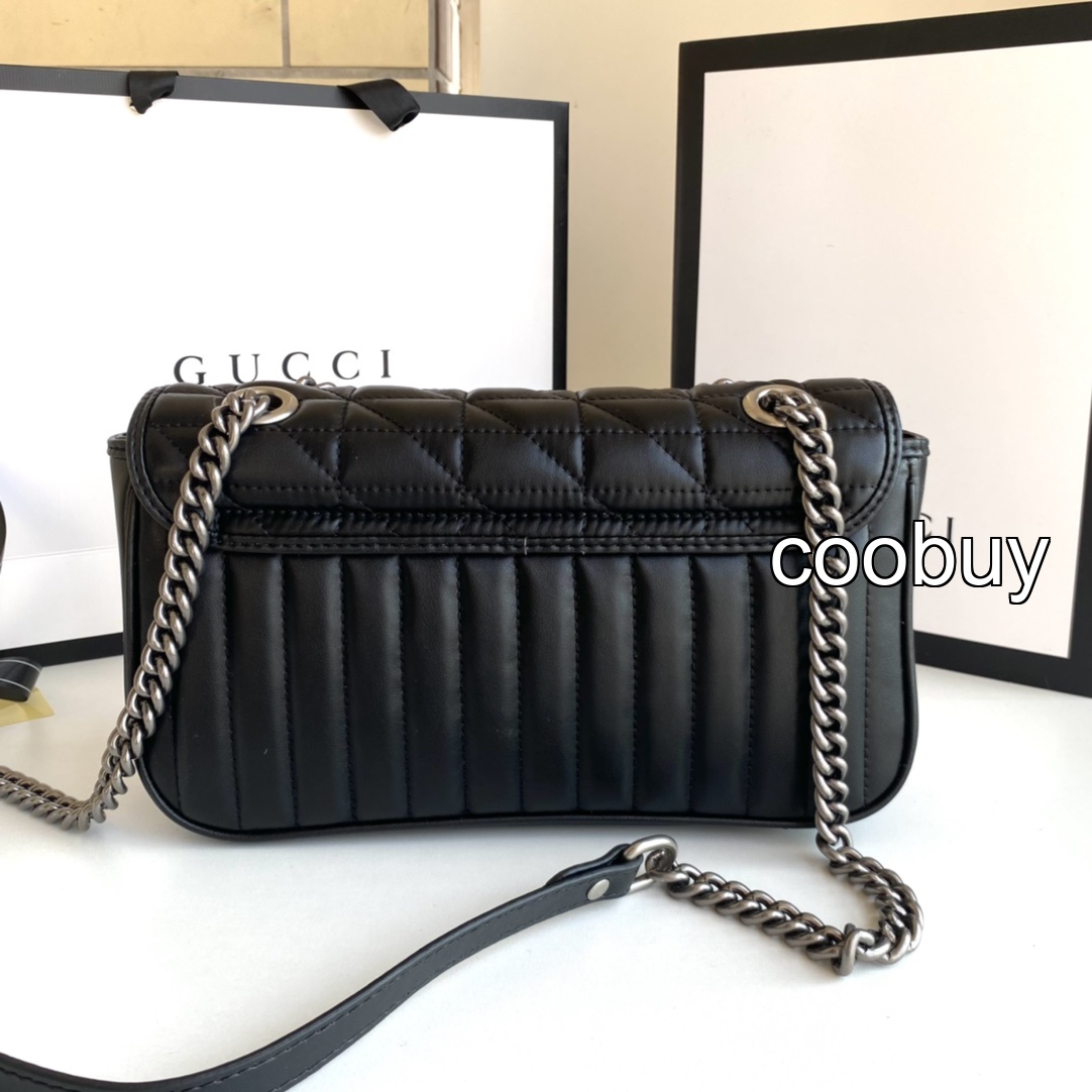 Replica gucci marmont bag fake vs real Marmont Silver Silver - Image 3