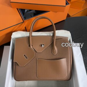 Replica fake hermes birkin bag Hermes Birkin Birkin desordre de sordre Gold Brown Brown