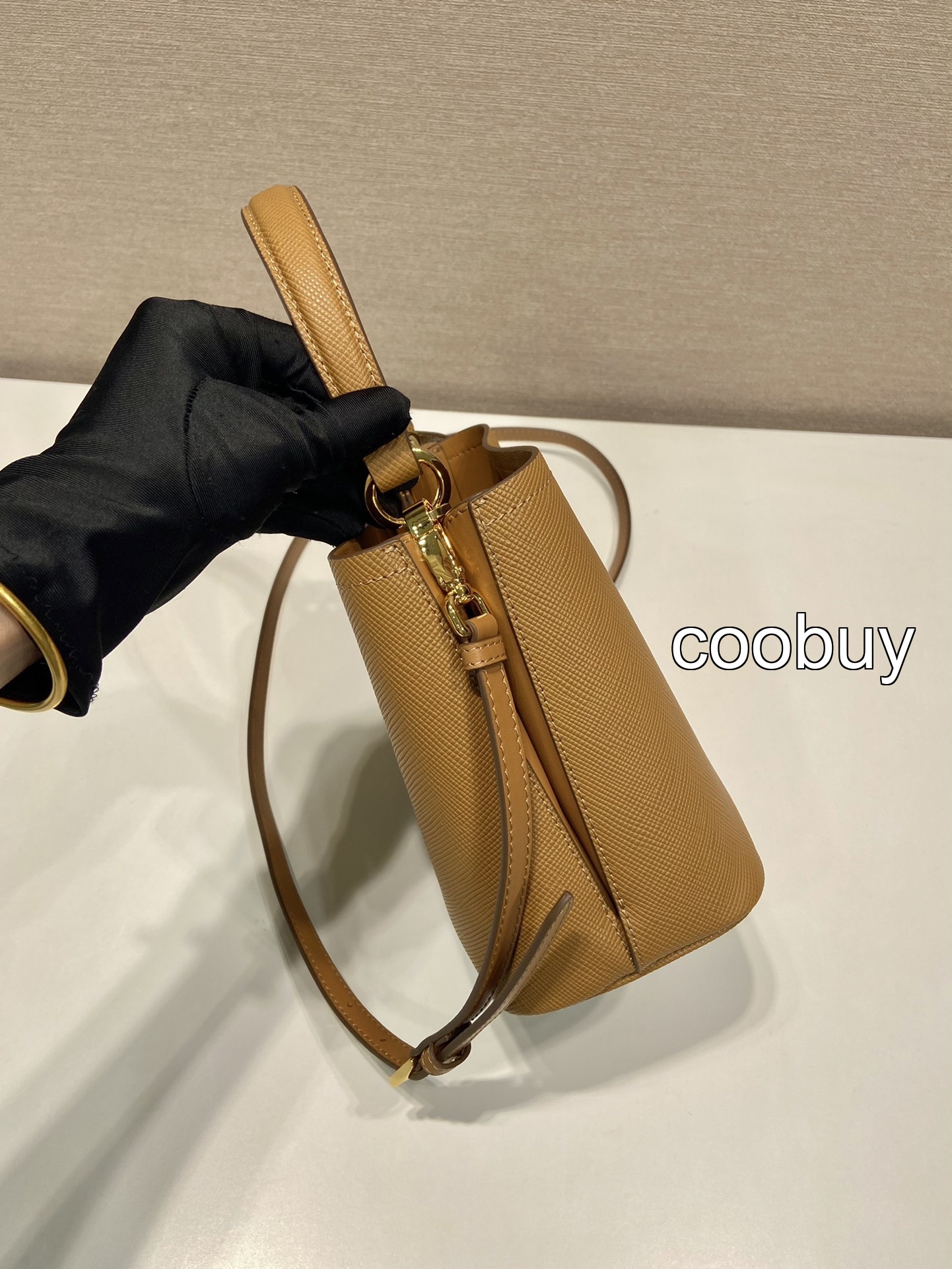 Replica fake coach bag Saffiano Black - Image 5