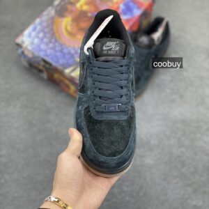 Replica Force 1 07 Nike Air Force 1 Low 07 Black Suede Night Luminous