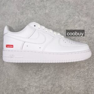 Replica stoxc Supreme X Nike Air Force 1 Low White Red