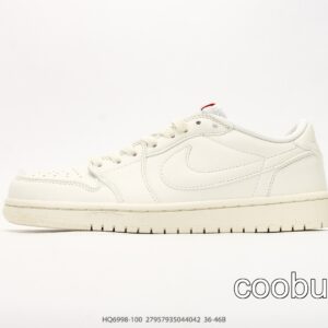 Replica Fake Jordan Shoes Air Jordan 1 Low OG White Sail
