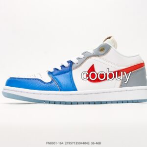 Replica Fake Jordan Shoes Air Jordan 1 Low Philippines White Blue Red