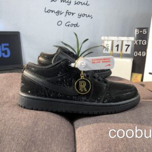 Replica Fake Jordan Shoes Air Jordan 1 Low Black