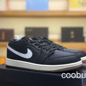 Replica Fake Jordan Shoes Air Jordan 1 Low Black White