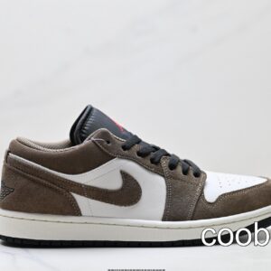Replica Fake Jordan Shoes Air Jordan 1 Low Brown White