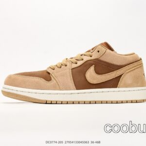 Replica Fake Jordan Shoes Air Jordan 1 Low Light Brown