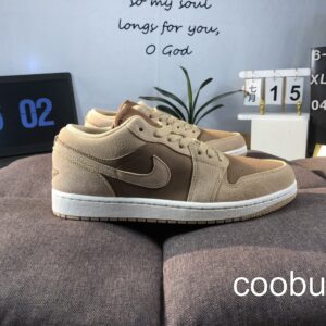 Replica Fake Jordan Shoes Air Jordan 1 Low Milk Tea Brown