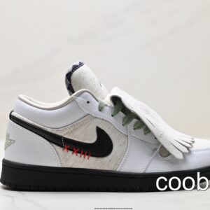 Replica Fake Jordan Shoes Air Jordan 1 Low White Black