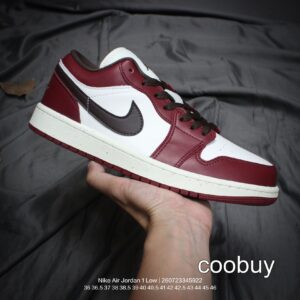 Replica Fake Jordan Shoes Air Jordan 1 Maroon White Brown