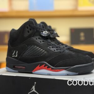 Replica Fake Jordan Shoes Air Jordan 5 Retro Black Red