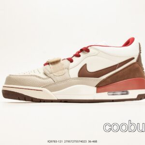 Replica Fake Jordan Shoes Air Jordan Legacy AJ312 Low Cream Brown Red